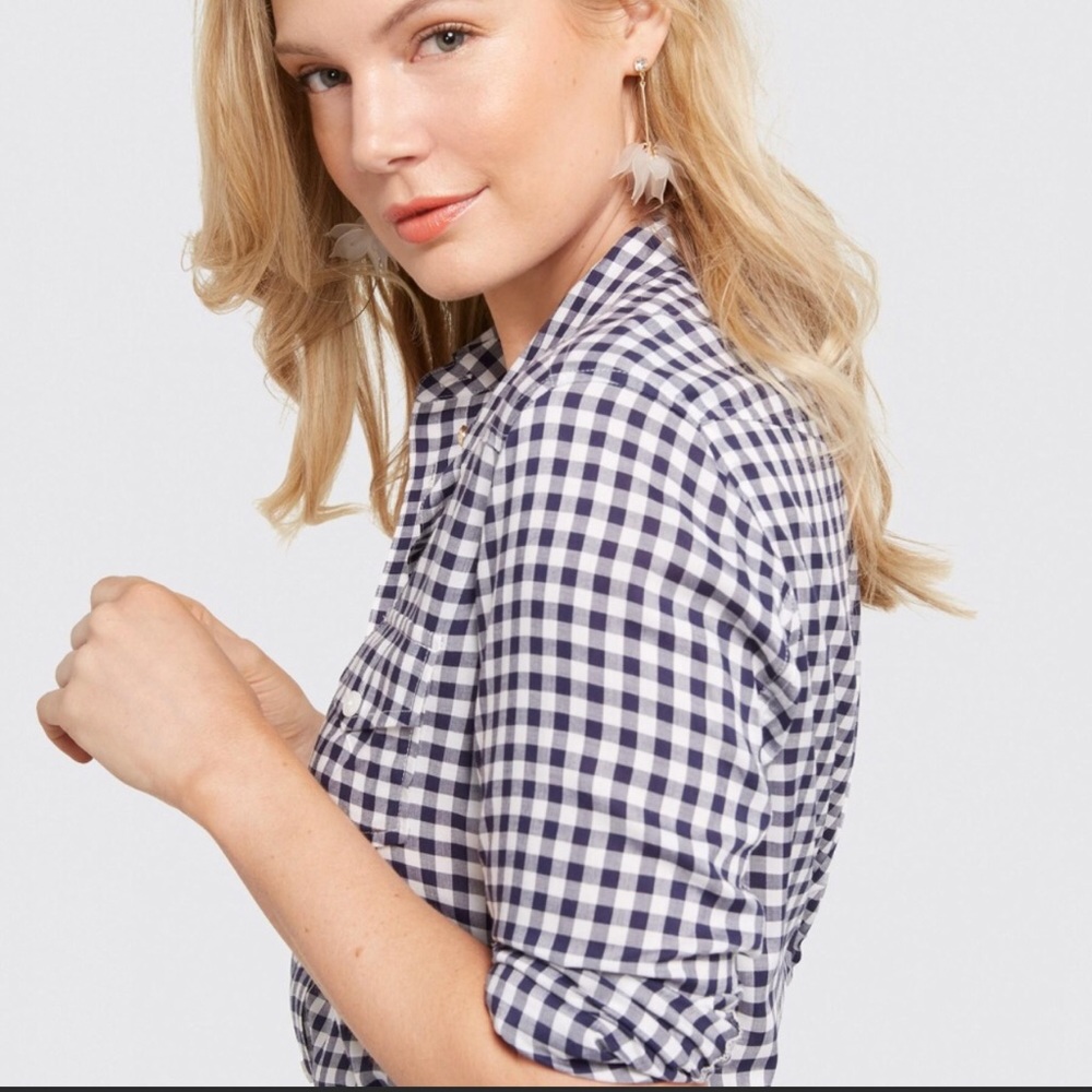 Draper James Gingham Shirtdress  Size 8